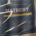 King Size Mattress Topper for Back Pain, Cooling Extra Thick Mattress Pad Cover with 8-21 inch Deep Pocket, Plush Pillow Top Mattress Topper Overfilled with Down Alternative, King Size, White