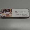 Berglander 20 Piece Titanium Gold Plated Stainless Steel Flatware Set, 20 Pieces Golden Silverware Set, Golden Cutlery Set, Service for 4 (shiny Gold)