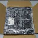 Reli. Thank You Plastic Bags | 300 Pack | (11.5" x 6.5" x 21"), Black | Plastic Bags with Handles | Ideal for Grocery, Shopping, Food Take Out, Restaurants, Small Business