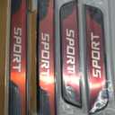 4Pcs Stainless Steel Car Door Sill Protectors Door Threshold Protector Front and Rear Door Car Pedal Kick Protection Door Sill Scuff Plate Car Trim Sport(Door Width 1.97" Red)