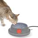 Pet Products Thermal-Bowl Heated Water Bowl for Cats & Dogs Outside, Safety Listed Outdoor Heated Dog Dish for Pets, Automatic No Freeze, Anti Chew Cord - 32 Ounces Gray 12W