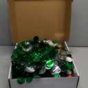 Joiedomi 5 FT Pop Up Christmas Green Tree with Lights, Collapsible Tinsel Christmas Tree Decorations with 50 Multicolor LED Lights and Ball Ornaments for Home Holiday Party Indoor Decor