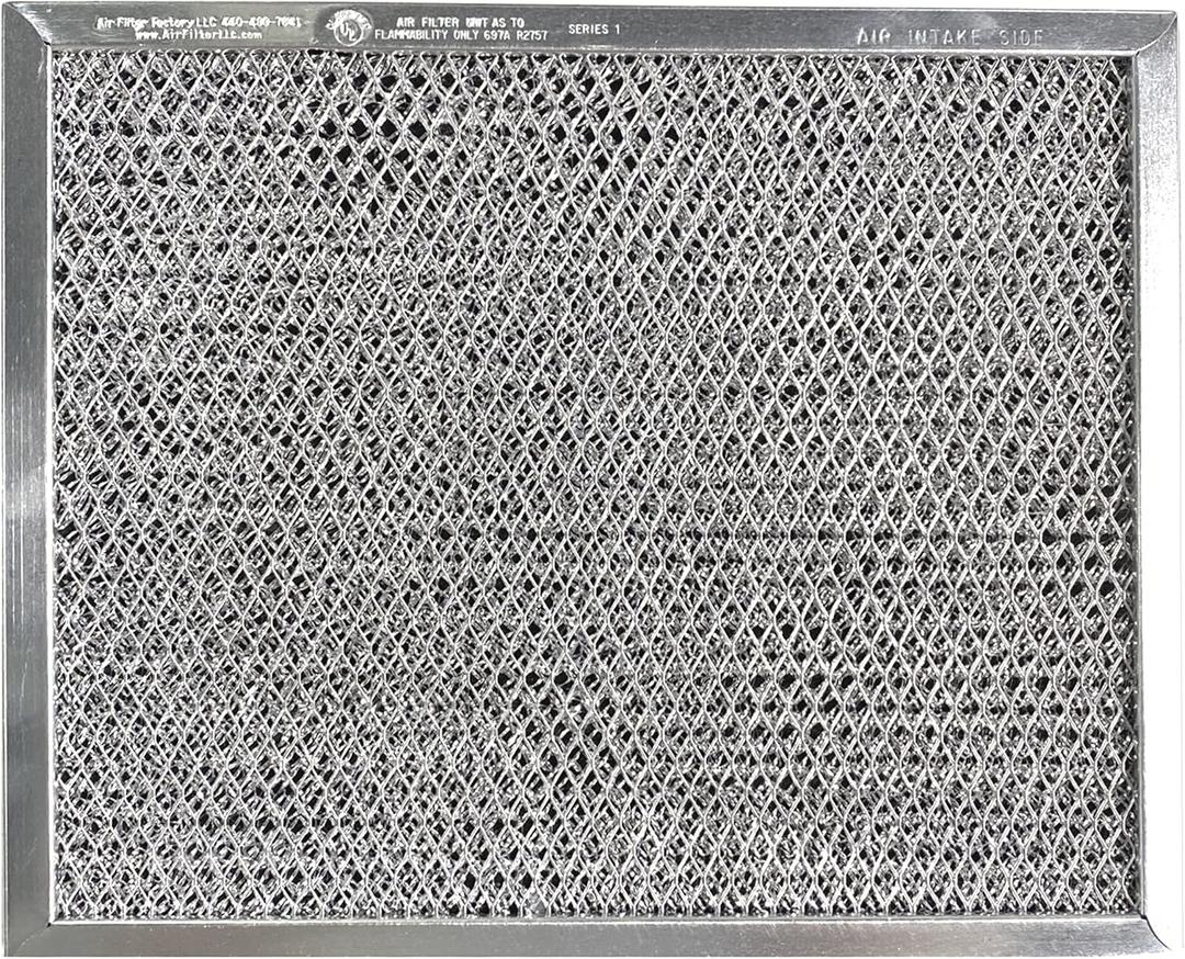 Air Filter Factory Replacement For 41F, 97007696, 97005687 Broan Nutone Range Hood Grease Mesh Charcoal Carbon Combo - Filter Size 8.75 x 10.5 x .44 Inches