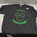 Amateur Leprechaun Sketch - Could Be A Crackhead Paddy's Day T-Shirt (Black,XL)