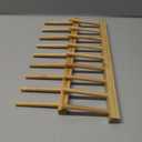 HBlife Bamboo Dish Plate Bowl Cup Book Pot Lid Cutting Board Drying Rack Stand Drainer Storage Holder Organizer Kitchen CabinetKeep Dry (Bamboo 8 Slots 1pcs)