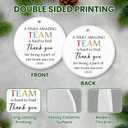 Christmas Team Gifts for Employees - Ceramic Christmas Ornaments 2025 for Tree Decorations - Group Gifts for Coworkers, Coworker Gift for Work Bestie, Thank You Gift for Coworker Boss Employee