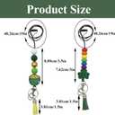 St Patricks Day Teacher Lanyard with Cute Leprechaun Beads, St Patricks Day Lanyard Breakaway Clasp for ID Badges, Fit for School and Classroom Use