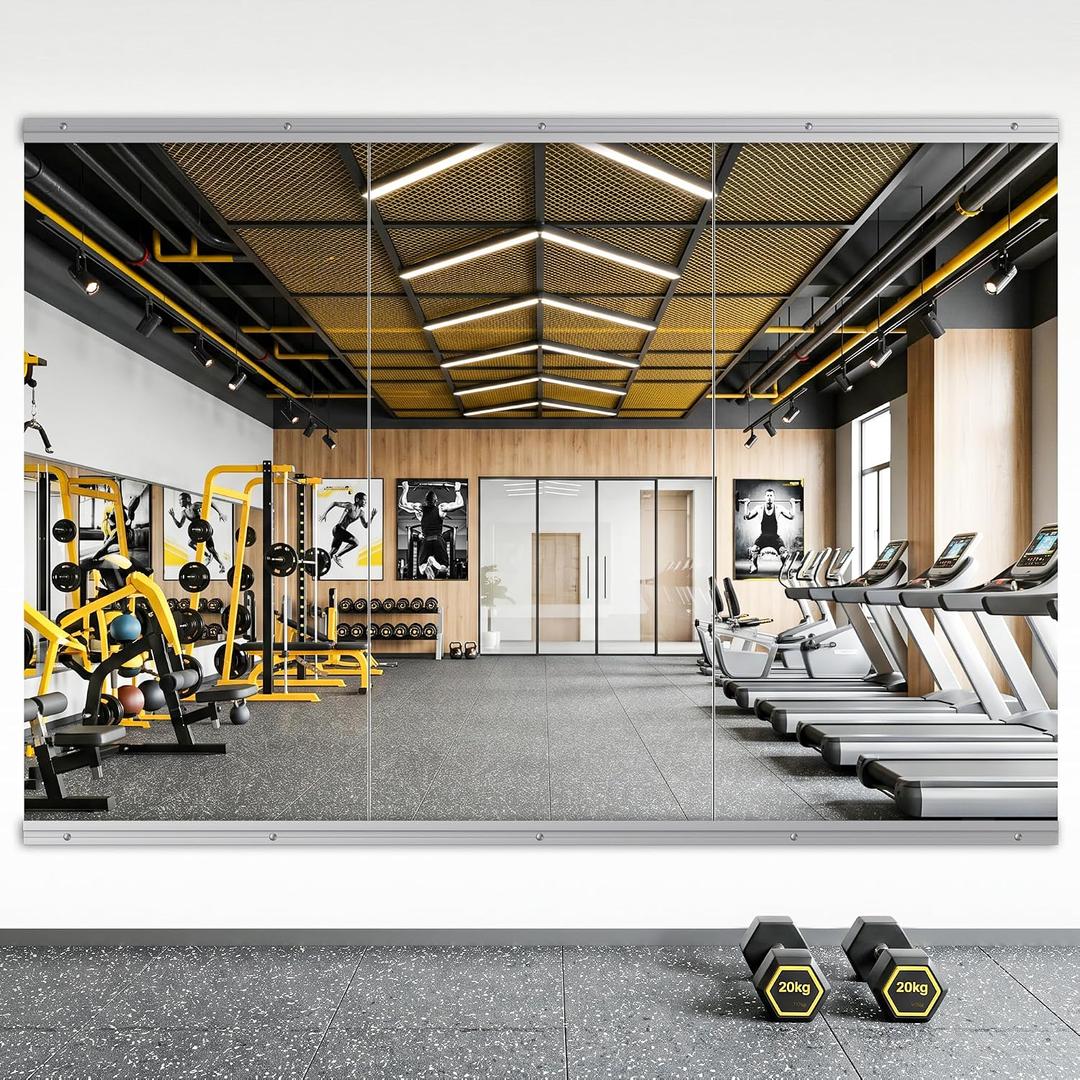 48X24 3Pack Large Home Gym Mirror