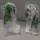 Prelit & Timer - St. Patrick's Day Decorations, 2 Pack 18 Inch St Patricks Day Tree Tabletop Lighted Birch Tree 24 LED Green Lights Shamrock Berries Battery Operated St. Patrick's Day Decor Home Party