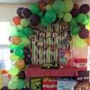 Pixel Balloon Arch Garland Kit - Miner Birthday Decorations Banner Black Green Brown Game Controller Mylar Balloons Miner Balloon Arch kit Pixel Game Birthday Party Decorations for Boys