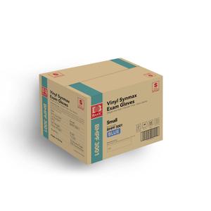 Basic Medical Synmax Vinyl Exam Gloves - Latex-Free & Powder-Free - Small, BMPF-3001(Small (Pack of 1000)),Blue