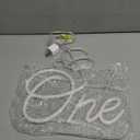 One Neon Sign for First Birthday LED Signs Warm White One Year Old Birthday Table Number Neon Lights Lamp for Home Birthday Party Decor Bedroom Decorations Christmas Gift 30cm*21cm