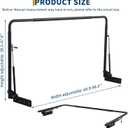 Hydraulic Hot Tub Cover Lifter, Top Mount Spa Cover Lift with 69"-96.5" Adjustable Width, Heavy-Duty Aluminum Construction for Rectangular Hot Tubs and Spas