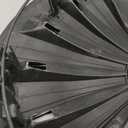 HEALLILY Premium Quality 12 Black Silver Hubcaps/Wheel Covers fits One-Piece Heavy Duty Construction Wheel Rim Cover