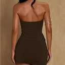 MakeMeChic Women's Ruffle Mini Dress Y2k Backless Sleeveless Western Going Out Halter Dresses (S)