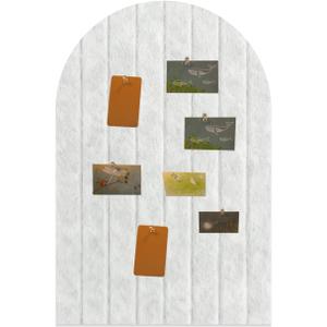 Foldable Bulletin Board 24x16 inches, 0.35" Thick Felt Wall Tiles, Large Cork Board with Adhesive Sticker, Round Edges Wall Panels for Office Bedroom Living Room, Decorative Board (Silver Grey)