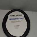 Skechers Steering Wheel Cover,Max Cushioning Leather Steering Wheel Cover Universal Fit 14" 1/2-15" Car Wheel Protector for Men Women Fit Suvs,Vans,Sedans,Car,Trucks,Black