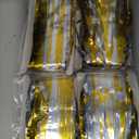Melsan Gold and Silver Tinsel Curtains - Foil Fringe Curtain Photo Backdrop for New Year Eve, Anniversary, Graduation, Birthday Party Backdrop