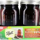 Ball Wide Mouth Canning Jars, Quart, Amber, 4 Count,1440069046 One Jar Shattered