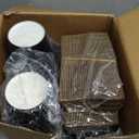 RACETOP 12 oz Paper Coffee Cups,100 Pack Black Disposable Coffee Cups with Lids, Sleeves and Stirring Sticks, 12 oz Hot Coffee Cup for Hot Drinks, Parties, Picnic, Travel, and Events