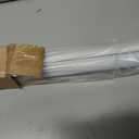 No Drill Zebra Blinds for French Door, 24 5/8" W x 72" L, White