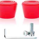 PU Rubber Roller Skate Toe Stoppers 1 Pair with ScrewsNon-Transparent Blue