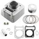 57mm 150cc Big Bore Cylinder Piston Ring Gasket Top End Rebuild Kit for Yamaha TTR125 TTR125E TTR125L TTR125LE 2002-2005