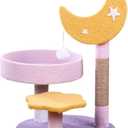 Cat Tower Cats Climbing Frame Three-Layer Cat Scratcher Jumping Platform Scratching Post for Cats Scratcher Toys Pet Accessories(Star) (One Color)