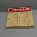 FUNNYB&G 21 inches Horse Race Board Game Foldable Large Horse Racing Game for Adults with 11 Metal Horses, Solid Wood 60 Pcs Poker Chips 2 Dice 1 Pack of Cards for Family Tabletop Parties(Log)