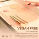 Travel Makeup Brush Set, Portable Makeup Kit with Pad Easy Clean Vegan Brush Set, ON THE GO Cosmetic Brushes Tools 4 Pcs for Women