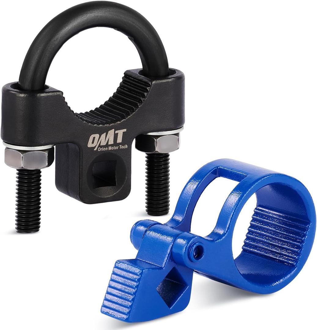 Orion Motor Tech Inner Tie Rod Removal Tool, 3/8'' Low-Profile Inner Tie Rod Tool and 27-44mm Tie Rod End Wrench Tool with 1/2" Drive, Universal Tie Rod Tool