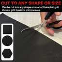 Grill Mats for Outdoor Grill, (10 pcs) Non Stick BBQ Grill Mat Grilling Mat, BBQ Grilling Accessories, Heavy Duty, Reusable and Easy to Clean, Grill Sheets for Gas Charcoal and Electric BBQ (Black)