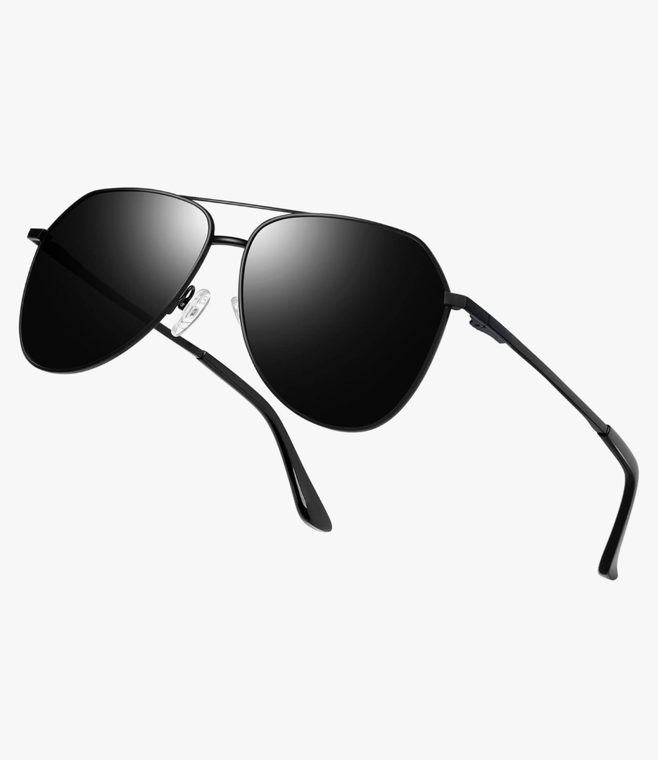 Joopin Polarized Metal Aviation Sunglasses Men, Classic Military Sun Glasses Women, Rectangle Shades UV400 Protection Costume