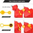 Gas Can Spout Replacement,6 Kit-Gas Can Flexible and Retractable Nozzle, Upgraded Fuel Can Spout Replacement Suitable for Most 1/2/5/10 Gal Oil Cans.