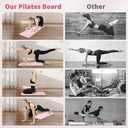 Pilates Board - Pilates Reformer Set, Multi-Purpose Foldable Pilates Reformer Board for Home,11 in 1 Pilates Equipment, Pink