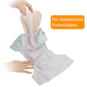 ALVABABY 6PCS Cloth Diaper Inserts - 5-Layer Super Soft Inserts for Diapers and Covers