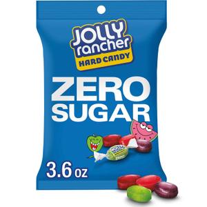 JOLLY RANCHER Zero Sugar Assorted Fruit Flavored Hard Candy Bag, 3.6 oz (EXP 09/01/26)