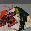 Christmas Tree Skirt, 48 Inch Vintage Snowman Snowflake Red Tree Skirt Merry Xmas Party Decorations Xmas Party Decor for Holiday New Years