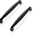 Ravinte 5 Pack 5 Inch Kitchen Cabinet Handles Matte Black Pulls Black Drawer Pulls Kitchen Cabinet Hardware for Cupboard Drawer Handles