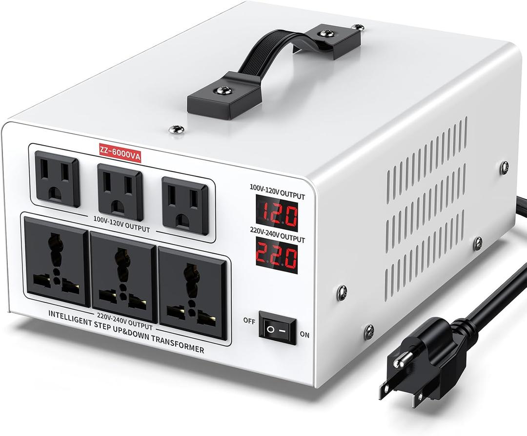 6000VA Step Up/Down Voltage Transformer Converter 110/120V to 220/240V