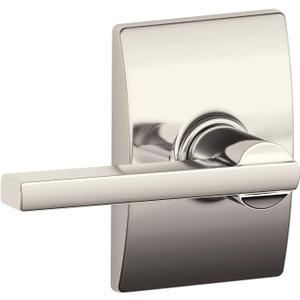 SCHLAGE F10 LAT 618 CEN Latitude Lever with Century Trim Hall and Closet, Polished Nickel (Passage)
