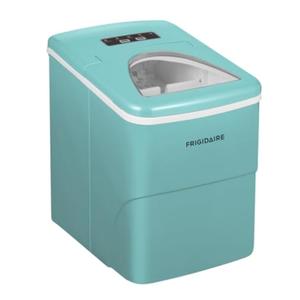 Frigidaire EFIC108-Blue Compact Ice Maker, Counter-top Portable, 26 lb per Day, Blue