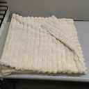 JOJUSIS Pack of 2 Faux Fur Plush Decorative Throw Pillow Covers Couch Cushion Case Soft Pillowcases (Beige, 24 x 24-Inch)