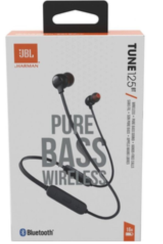 JBL T125 BT Earbuds Black