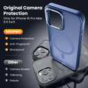 for iPhone 16 pro max Case with 2X Screen Protectors [Compatible with MagSafe] Military Grade Drop Protection Back Cover Shockproof Slim Fit for iPhone 16 pro max Phone Case 6.9 inch,Blue