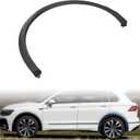 GXARTS Black Left Side Rear Driver Wheel Opening Molding 5NN854819A9B9 Compatible with Volkswagen Tiguan 2.0L 2018 2019 2020 2021 2022 2023
