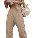 Fisoew Womens 2 Piece Sets Summer Outfits Sleeveless Wide Leg Tracksuits Casual Sweat Sets Lounge Sweatsuits, Medium, Brown