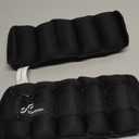 Sportneer Adjustable Ankle Weights for Women and Men 7 lbs/Pair Adjustable Leg Weights with Secure Straps, Strength Training Weighted for Yoga, Walking, Running, Aerobics, Gym, Physical Therapy (Black)