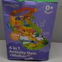 Move2Play, 4-in-1 Baby Play Mat & Activity Center Gym | Walker | Infant Present for Tummy Time | Birthday Gift for 3, 4, 5, 6, 7, 8, 9, 10, 12 + Month Old Boys & Girls (Yellow) (Giraffe)