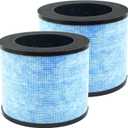 2 Pack F100 3-in-1 H13 True Replacement Filters Compatible with Instant AP100, Pre-Filter & H13 Grade True Filter & High Efficiency Activated Carbon Filter, Part# F100